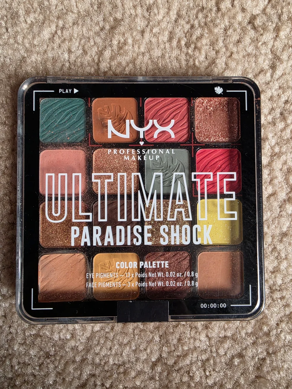 NYX Ultimate Paradise Shock Eyeshadow Palette, Fat Lip Oil & Lippie $45 NWT